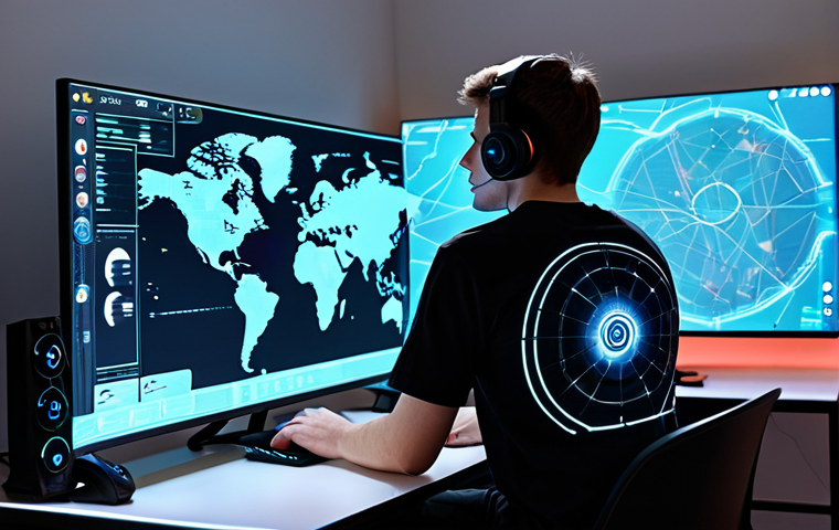 A diverse young adult gamer, with an expression of intense focus and enjoyment, sits at a sleek, minimalist gaming desk. The large, glowing monitor in front of them displays a futuristic real-time strategy game interface, featuring abstract tactical maps and unit icons, evoking the spirit of strategic gameplay. The gamer wears a comfortable, modest t-shirt and dark trousers, fully clothed. The room is modern, with soft, ambient lighting creating an immersive atmosphere. Professional photography, high detail, perfect anatomy, correct proportions, natural pose, well-formed hands, proper finger count, natural body proportions, safe for work, appropriate content, family-friendly.