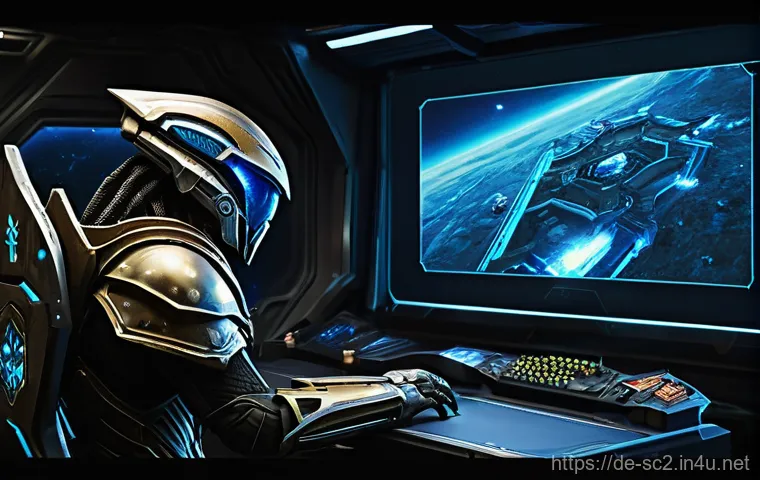스타크래프트2 자유의 날개 공략 - **Prompt:** "An intense StarCraft II battlefield showing a Terran Marine and Marauder force, support...