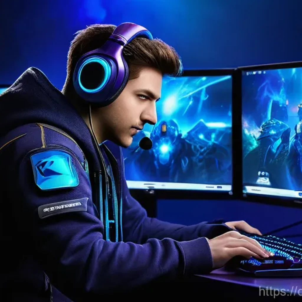 스타크래프트2 방송 플랫폼 비교 - **Prompt for "Twitch's Dominance and Community"**: "A vibrant, high-energy Twitch stream featuri...