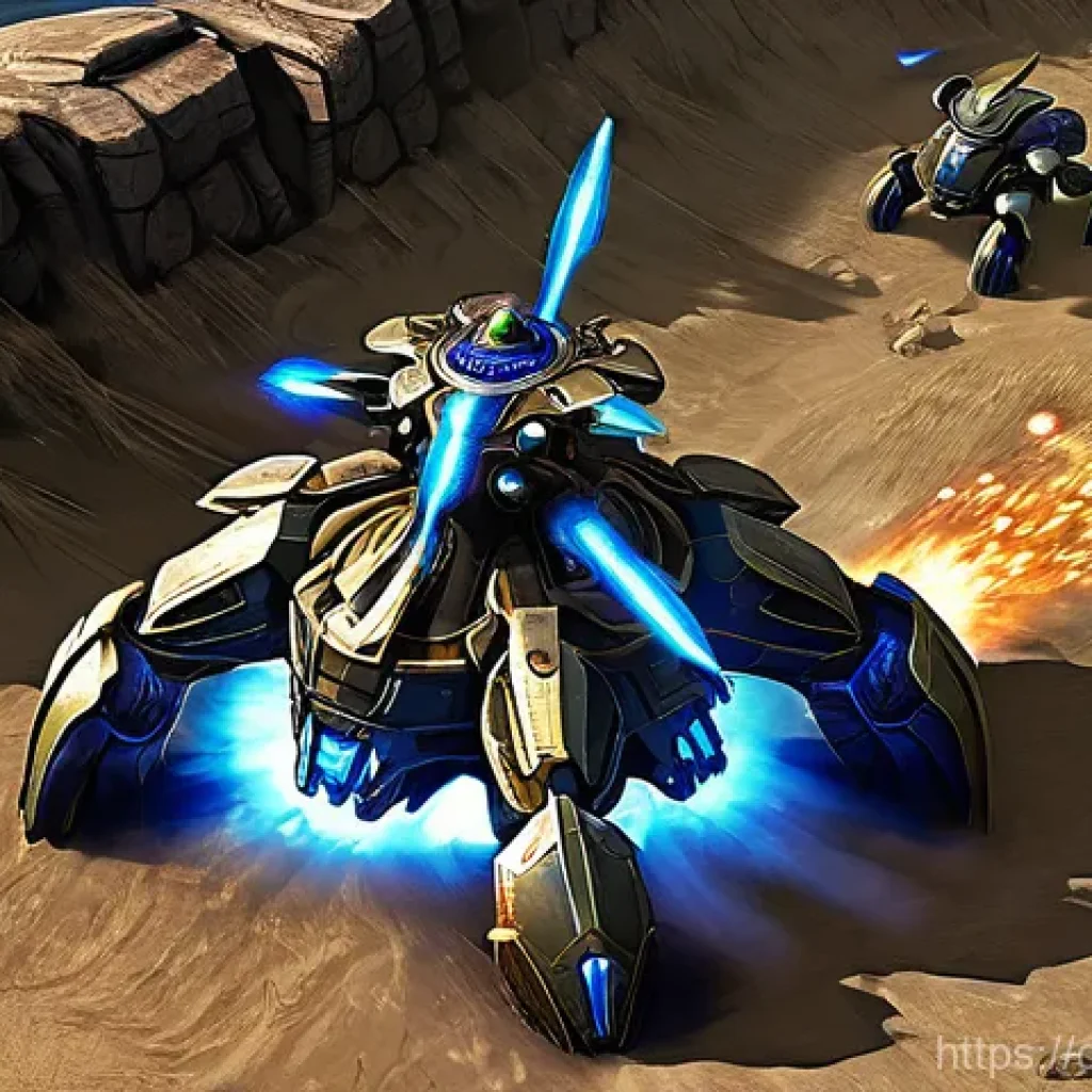스타크래프트2 병력 이동 명령 - **Precise Positioning: Zergling High Ground Defense** A highly detailed, realistic, and dramatic...